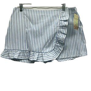 Lily White Ruffle Front Skort Size Large